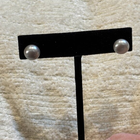 Honora Grey Pearl Earrings - Picture 10 of 13